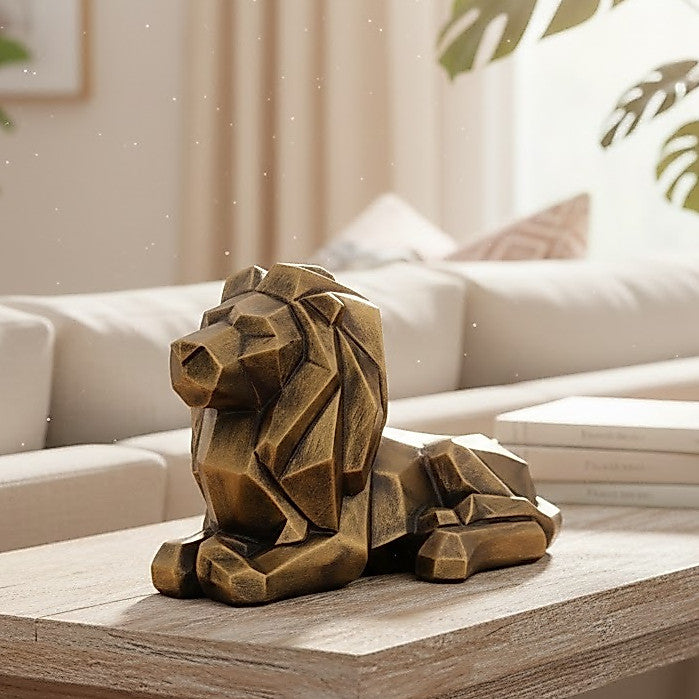 Escultura Leão Atlas Zahara® – Força e Elegância