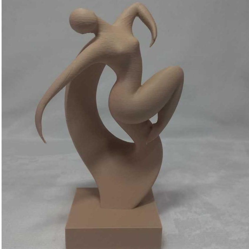 Escultura Movimento Liora Zahara® – Leveza e Expressão - Bege