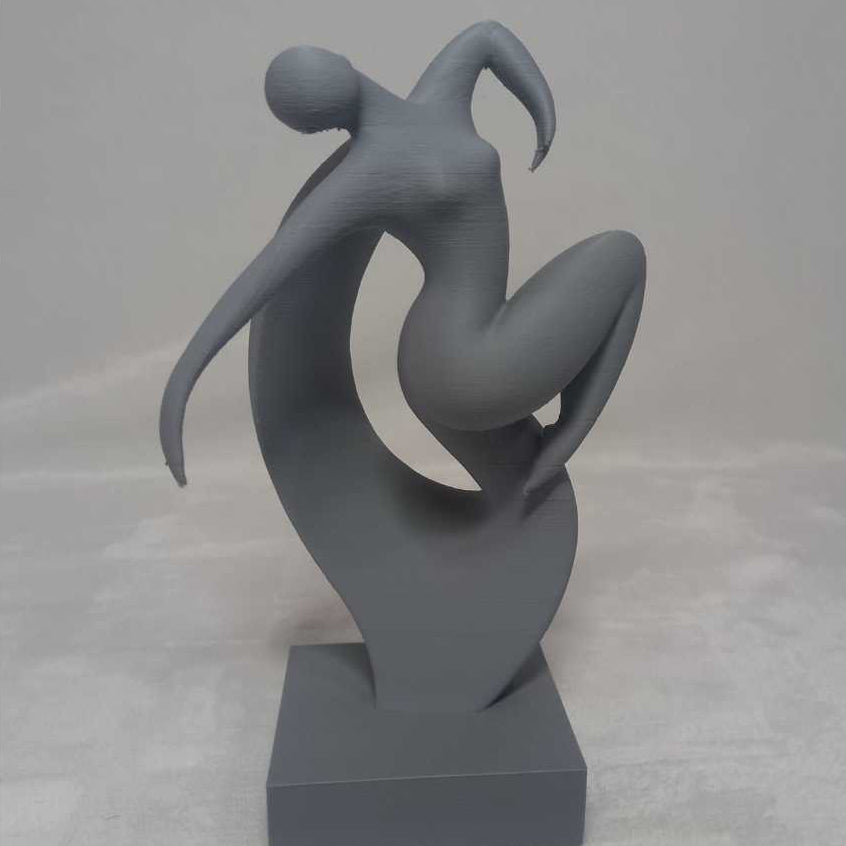 Escultura Movimento Liora Zahara® – Leveza e Expressão - Cinza