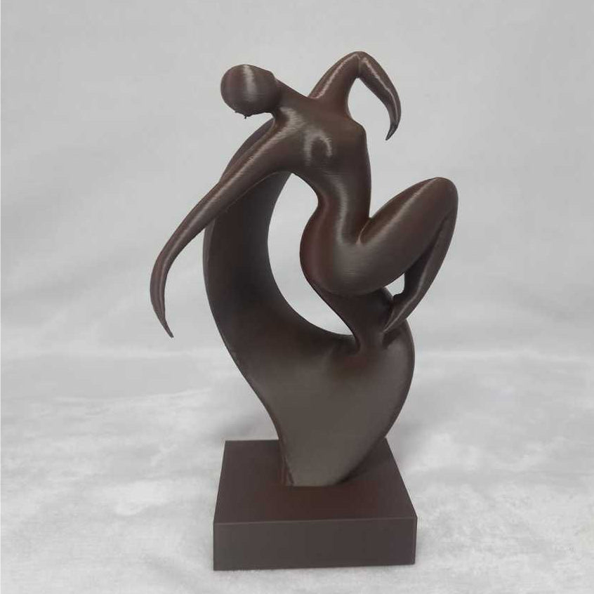 Escultura Movimento Liora Zahara® – Leveza e Expressão - Marrom Escuro