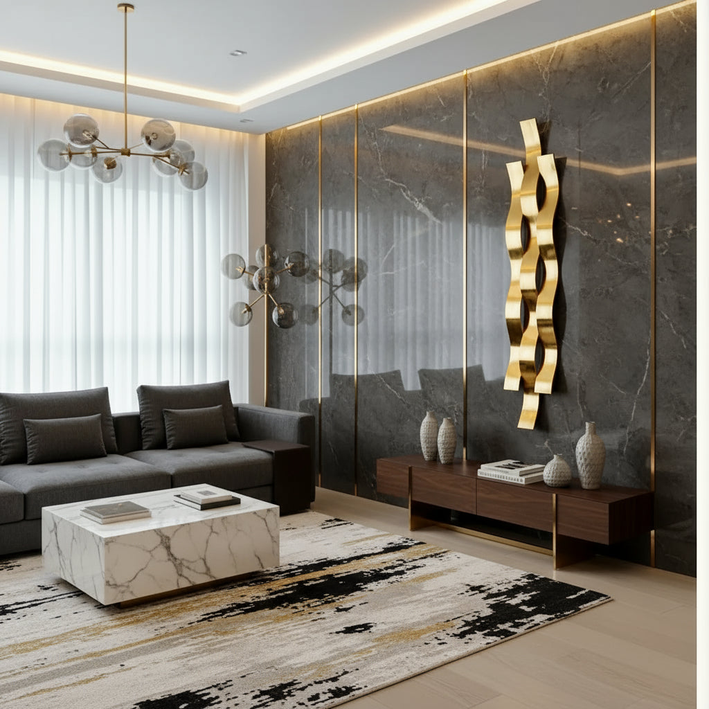 Escultura de Parede Flux Zahara® – Movimento e Design - Variação 5
