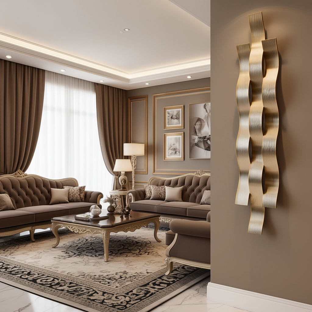 Escultura de Parede Flux Zahara® – Movimento e Design - Variação 4