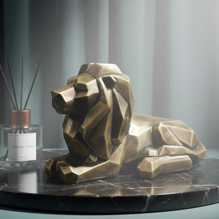 Escultura Leão Atlas Zahara® – Força e Elegância