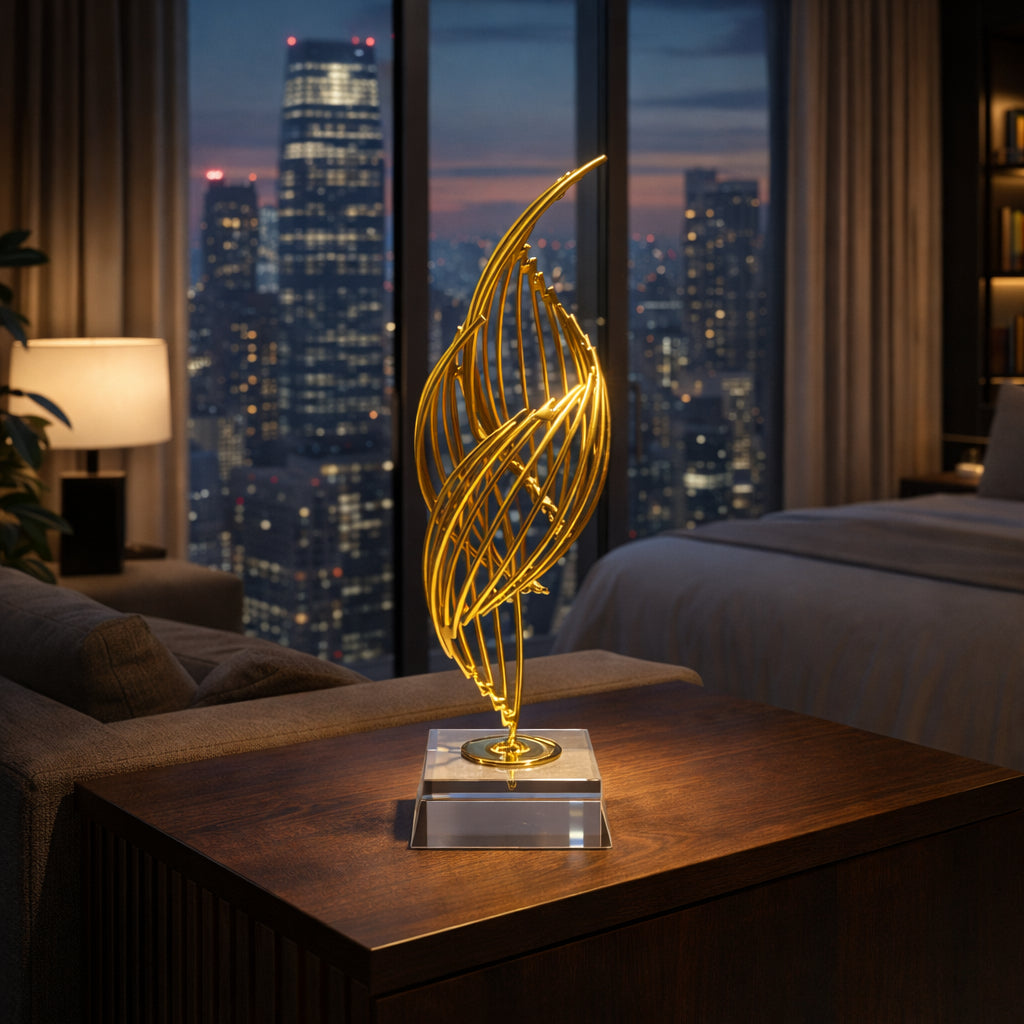 Escultura Chama Élan Zahara® – Arte e Sofisticação