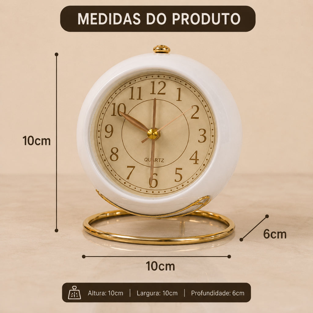 Relógio Tempo Zahara® – Silêncio e Elegância