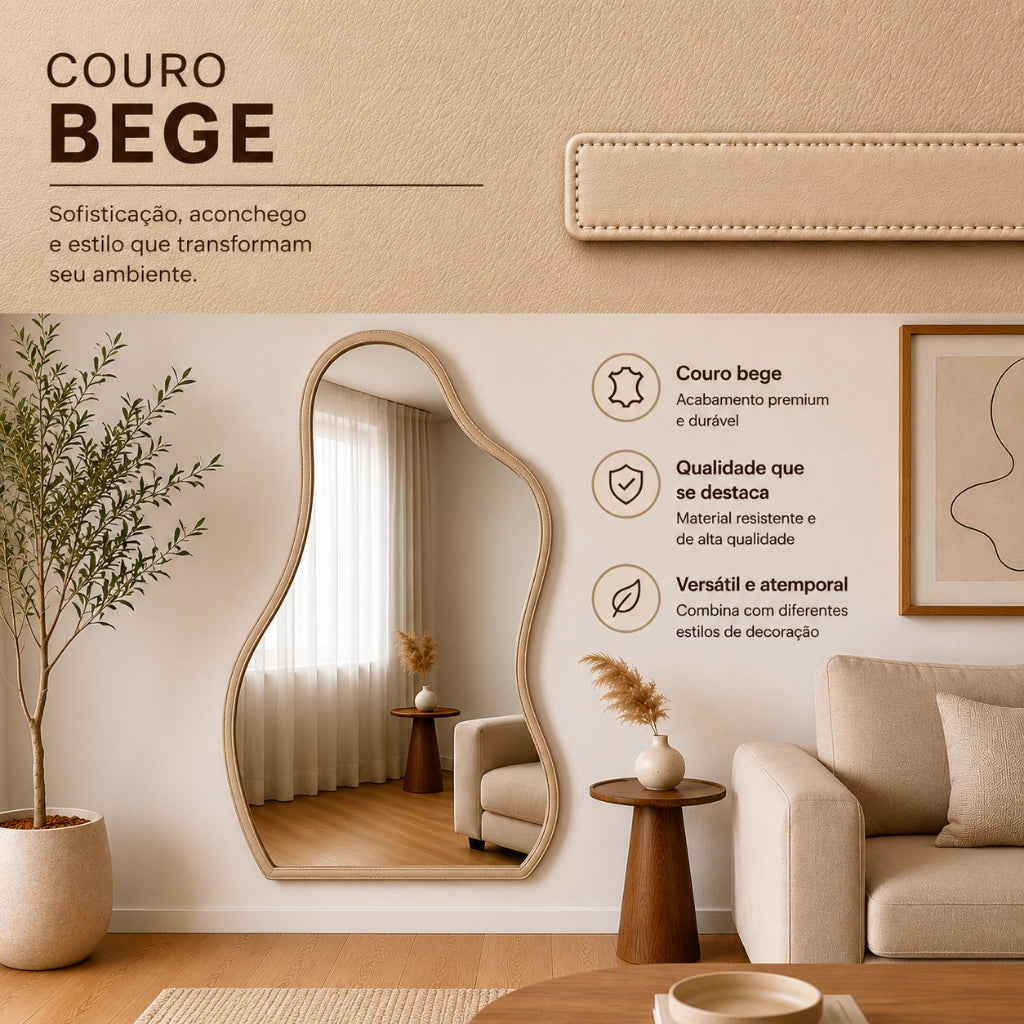 Espelho Flame Zahara® – Amplitude e Design Orgânico - Modelo 06