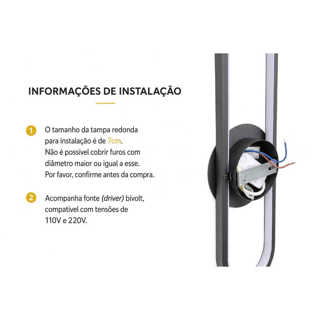 Arandela Axis Zahara® – Luz e Arquitetura