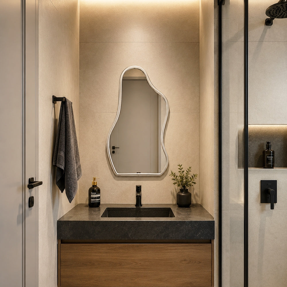 Espelho Flame Zahara® – Amplitude e Design Orgânico