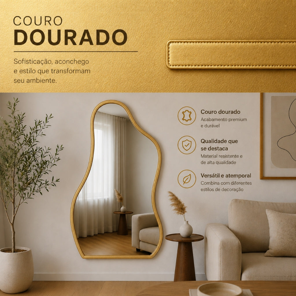 Espelho Flame Zahara® – Amplitude e Design Orgânico - Modelo 03