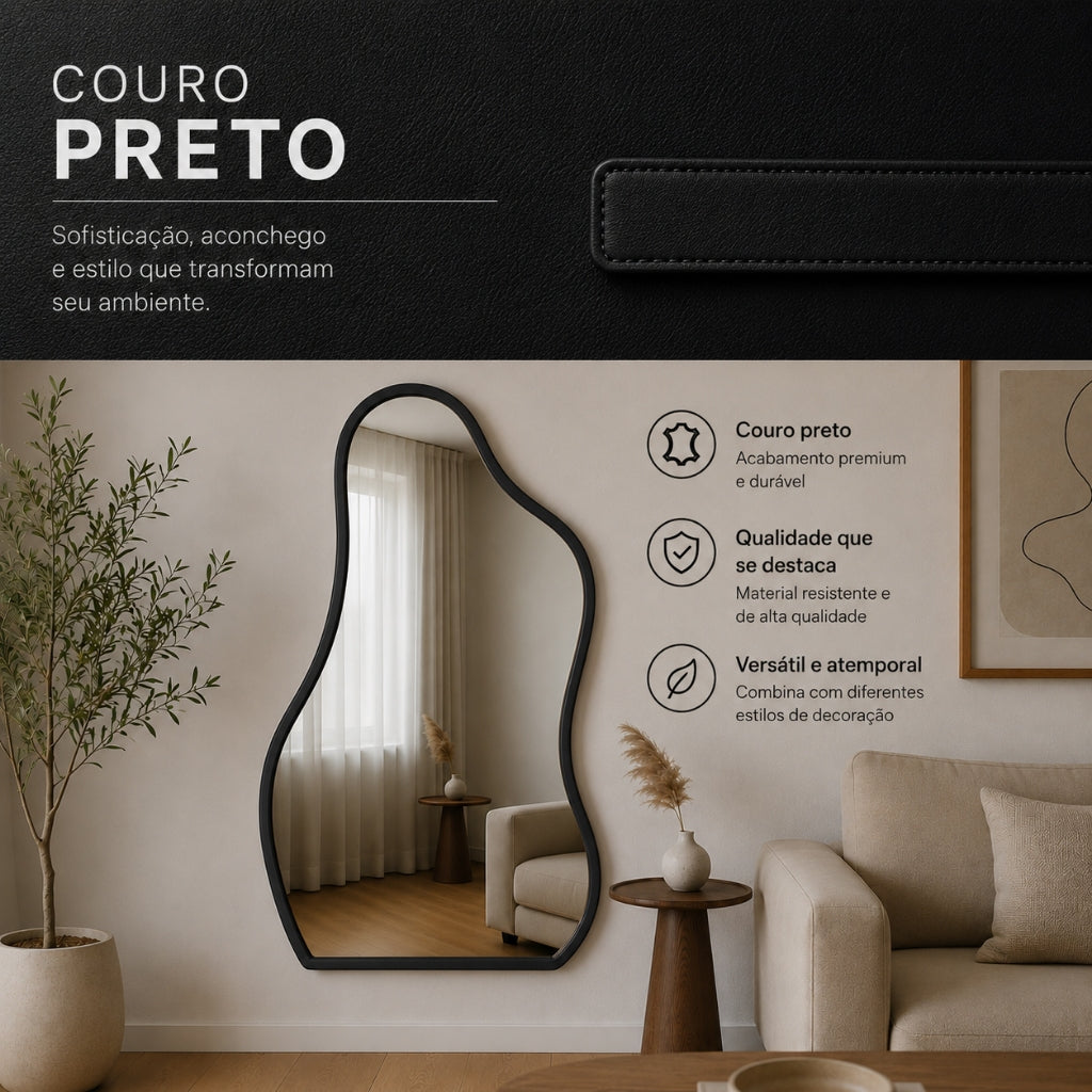 Espelho Flame Zahara® – Amplitude e Design Orgânico - Modelo 02