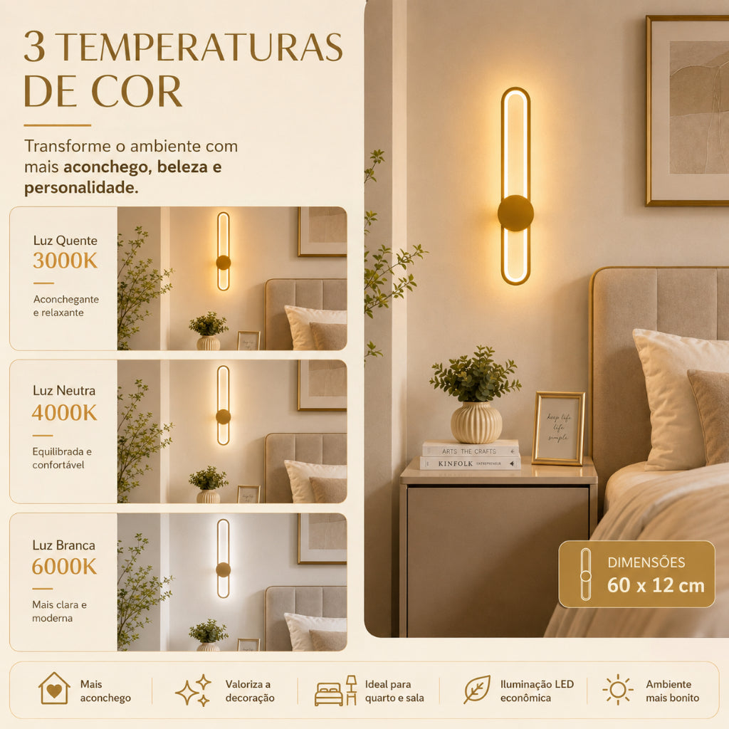 Arandela Axis Zahara® – Luz e Arquitetura