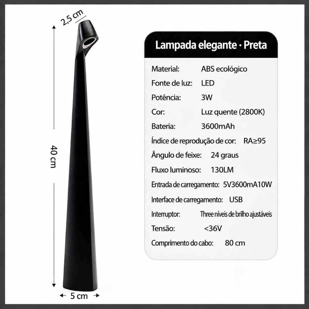 Luminária Lucent Zahara® – Autonomia e Conforto Visual