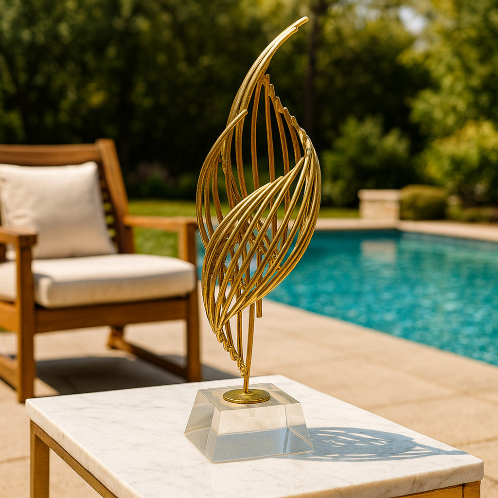 Escultura Chama Élan Zahara® – Arte e Sofisticação