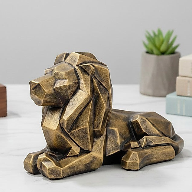 Escultura Leão Atlas Zahara® – Força e Elegância