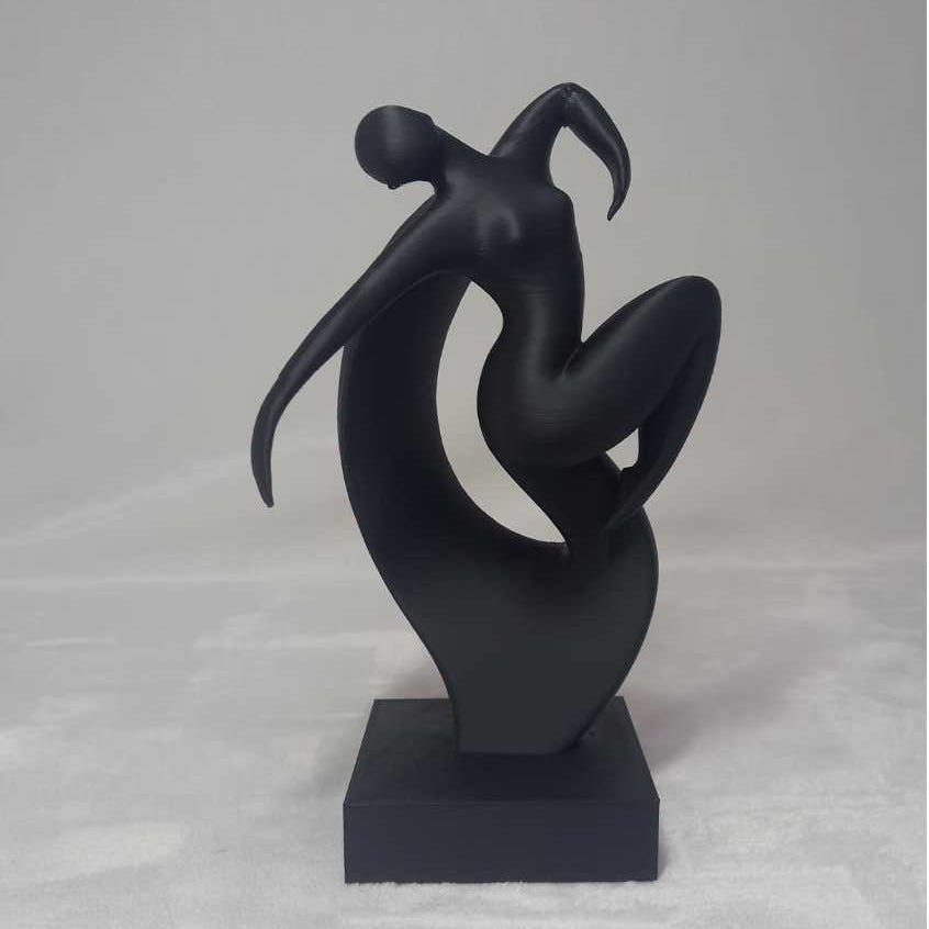 Escultura Movimento Liora Zahara® – Leveza e Expressão - Preto