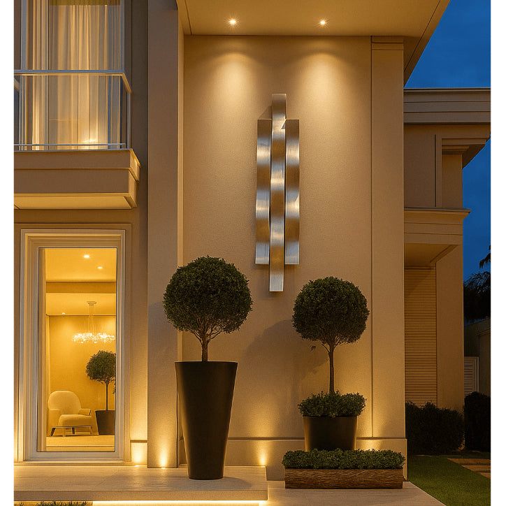 Escultura de Parede Flux Zahara® – Movimento e Design - Preto
