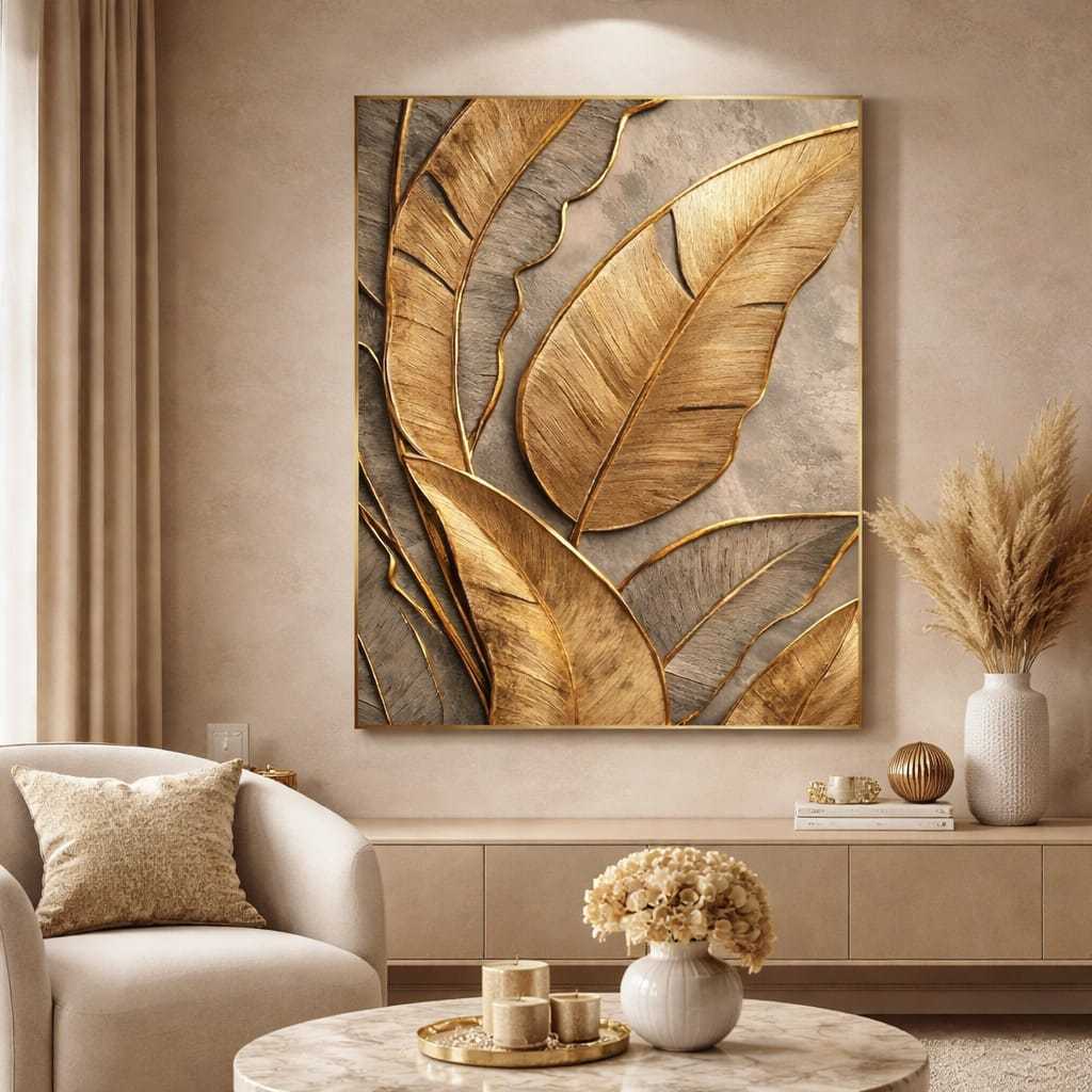 Quadro Aurea Zahara® – Relevo e Sofisticação