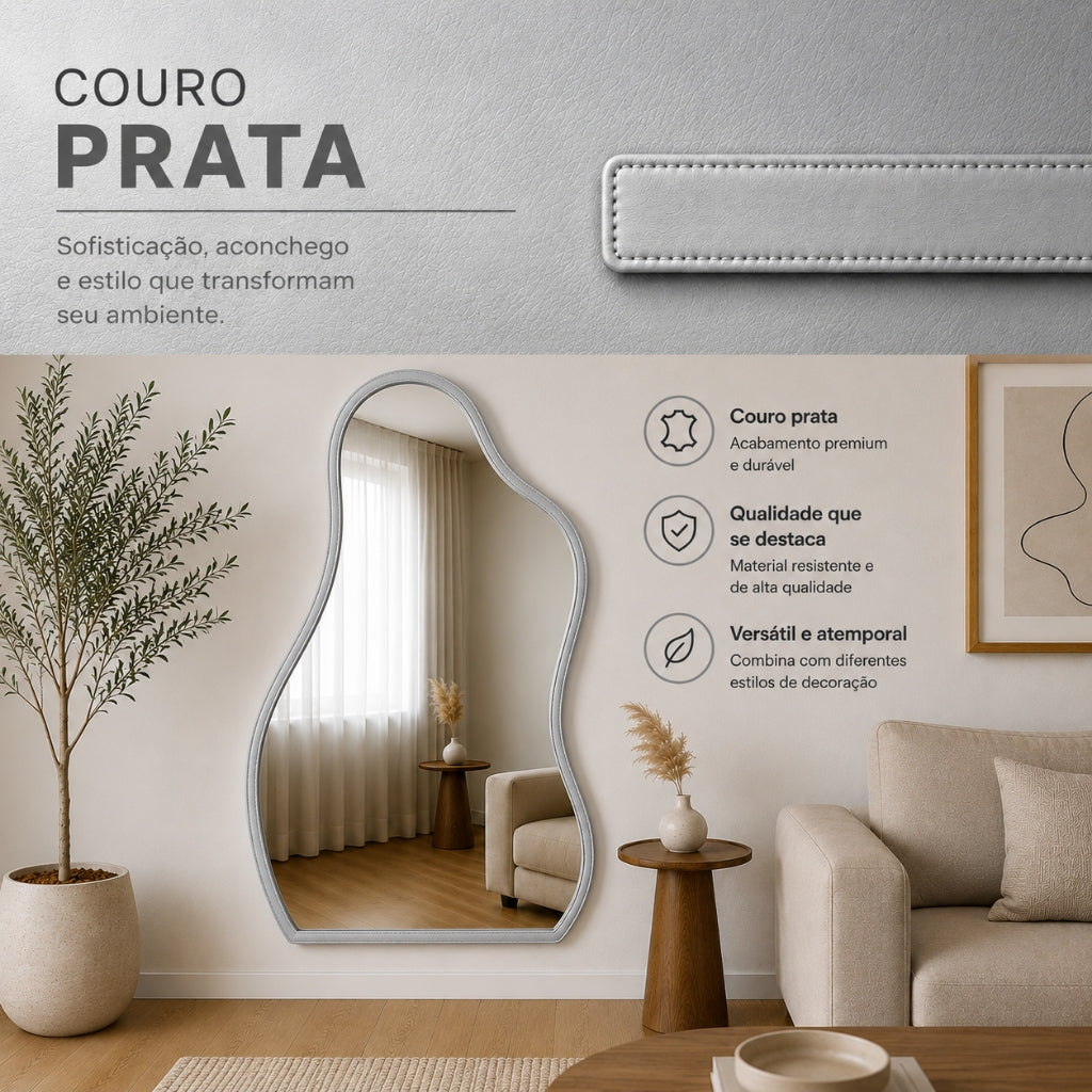 Espelho Flame Zahara® – Amplitude e Design Orgânico - Modelo 07