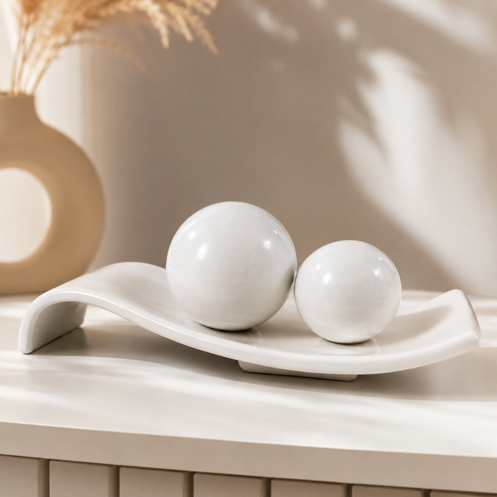 Centro de Mesa Orbe Zahara® – Equilíbrio e Presença