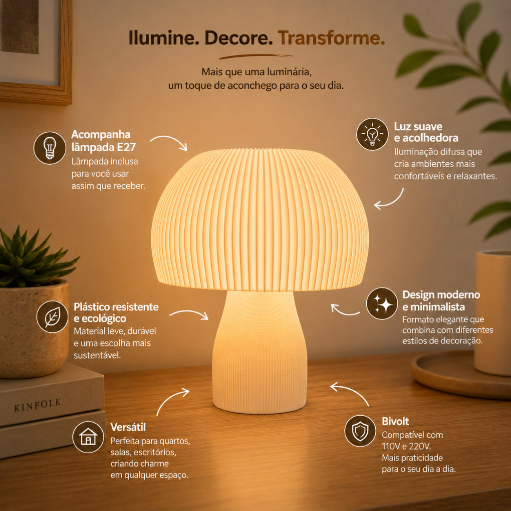 Luminária Bancone Zahara® – Luz e Presença
