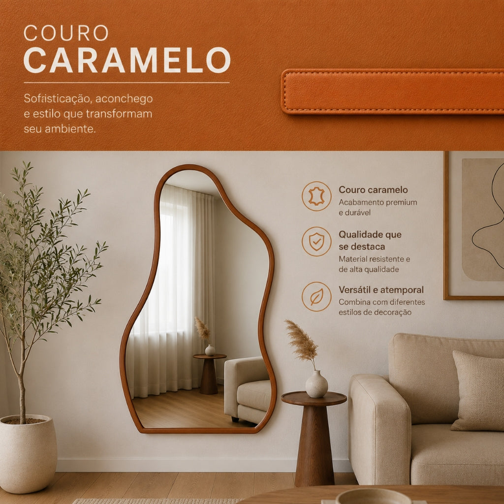 Espelho Flame Zahara® – Amplitude e Design Orgânico