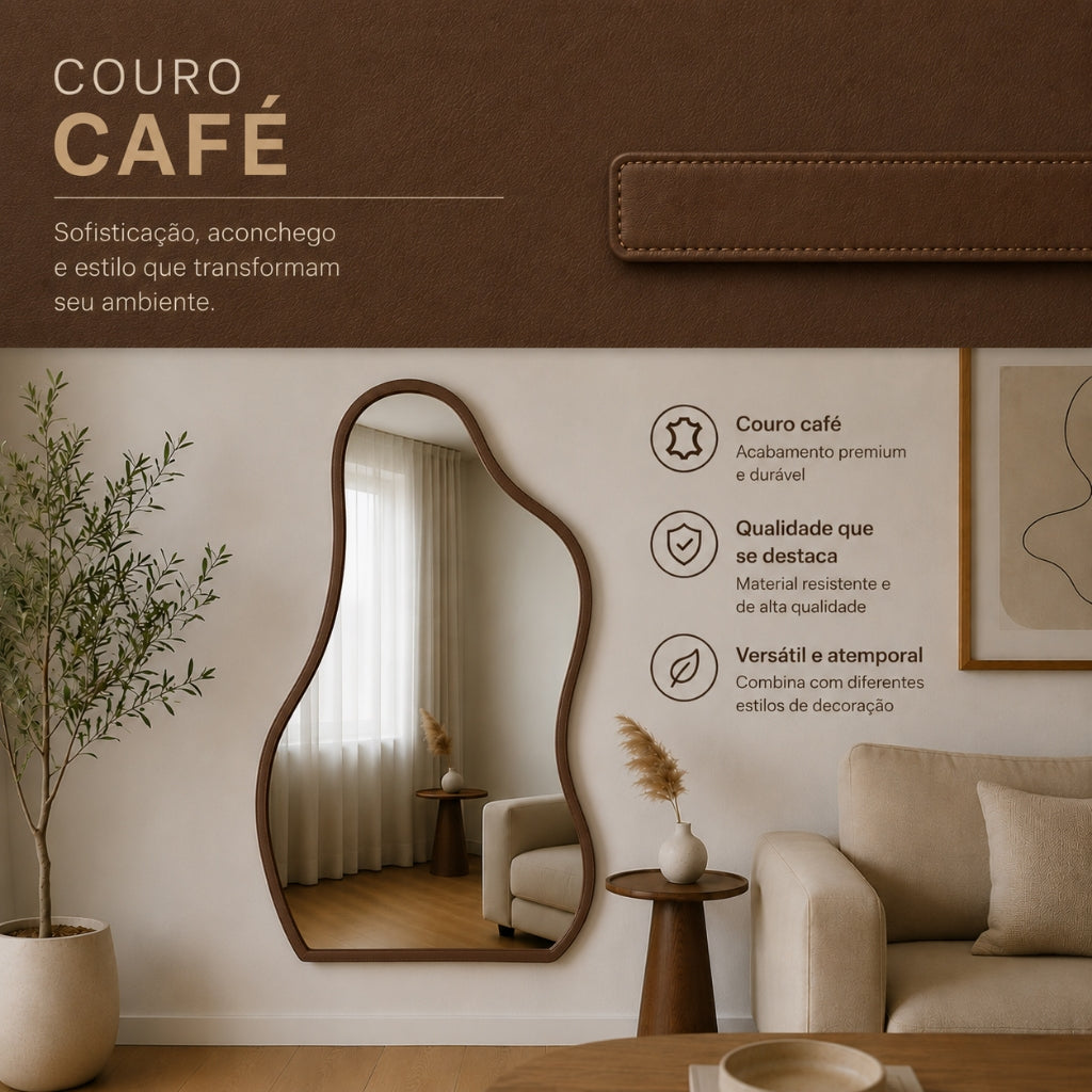 Espelho Flame Zahara® – Amplitude e Design Orgânico - Modelo 05