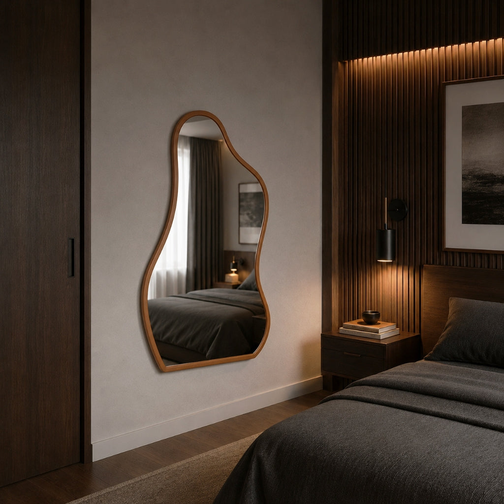 Espelho Flame Zahara® – Amplitude e Design Orgânico
