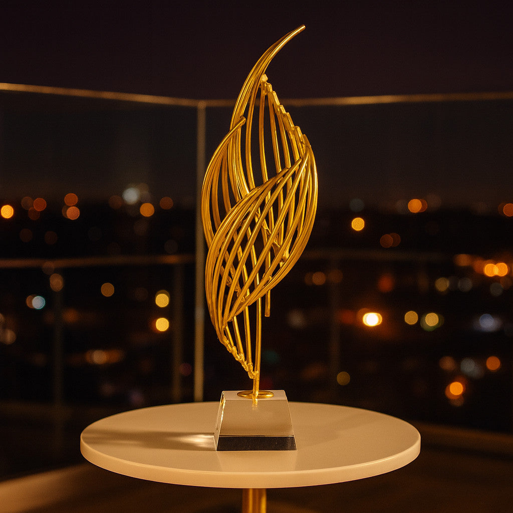 Escultura Chama Élan Zahara® – Arte e Sofisticação